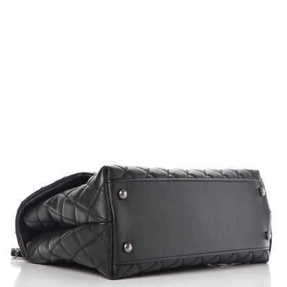Chanel Caviar Quilted Small Coco Handle Flap Black 5 of 9