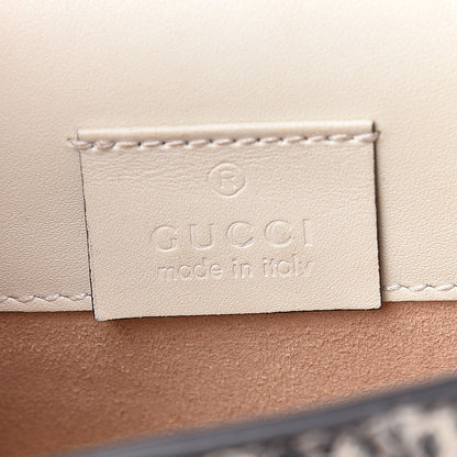 Gucci Snakeskin Floral Embroidered Super Mini Sylvie Chain Shoulder Bag 6 of 13