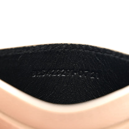 Saint Laurent Grain De Poudre Matelasse Chevron Monogram Credit Card Case Cork 7 of 7