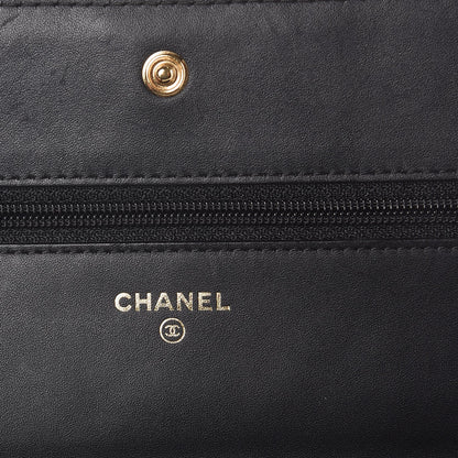 Chanel Caviar Quilted Boy Wallet On Chain WOC Black 6 of 8