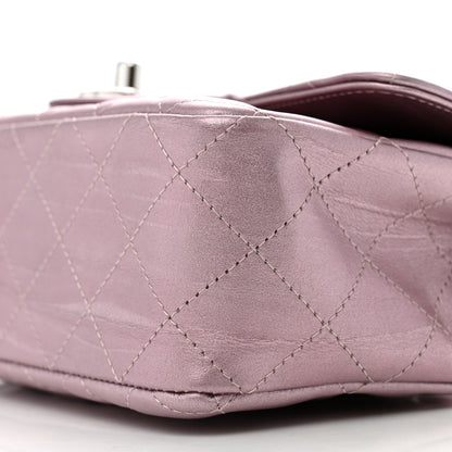 Chanel Metallic Calfskin Quilted Mini Rectangular Flap Pink 10 of 12