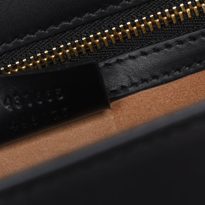 Gucci Calfskin Medium Sylvie Top Handle Bag Black 8 of 8