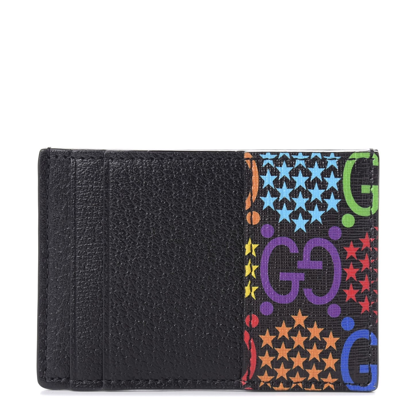GG Supreme Monogram Psychedelic Card Holder Black