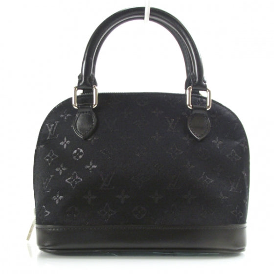 Satin Monogram Little Alma Black