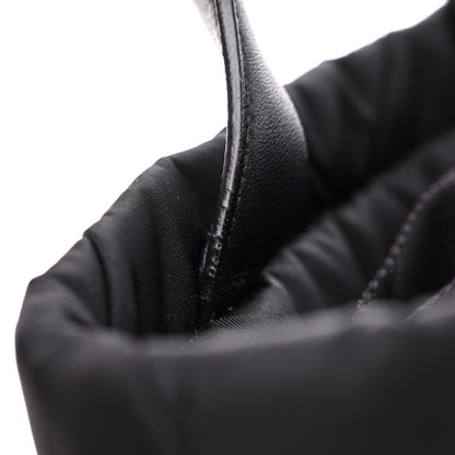 Prada Re-Nylon Nappa Triangle Quilted Padded Double Handled Zip Pocket Tote Black 11 of 13