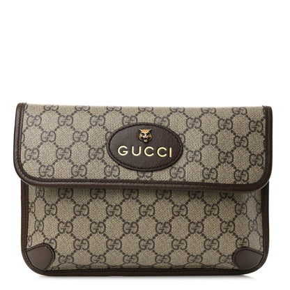 Gucci GG Supreme Monogram Web Small Ophidia Belt Bag Brown 1 of 17