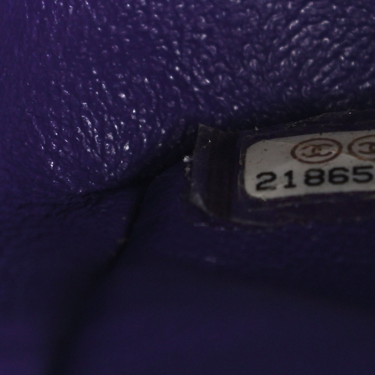 Patent Calfskin Quilted Jumbo Double Flap Purple