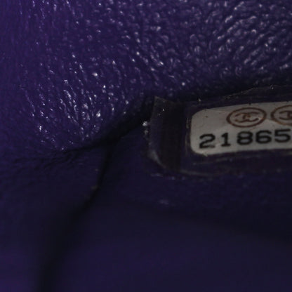 Chanel Patent Calfskin Quilted Jumbo Double Flap Purple 7 of 10