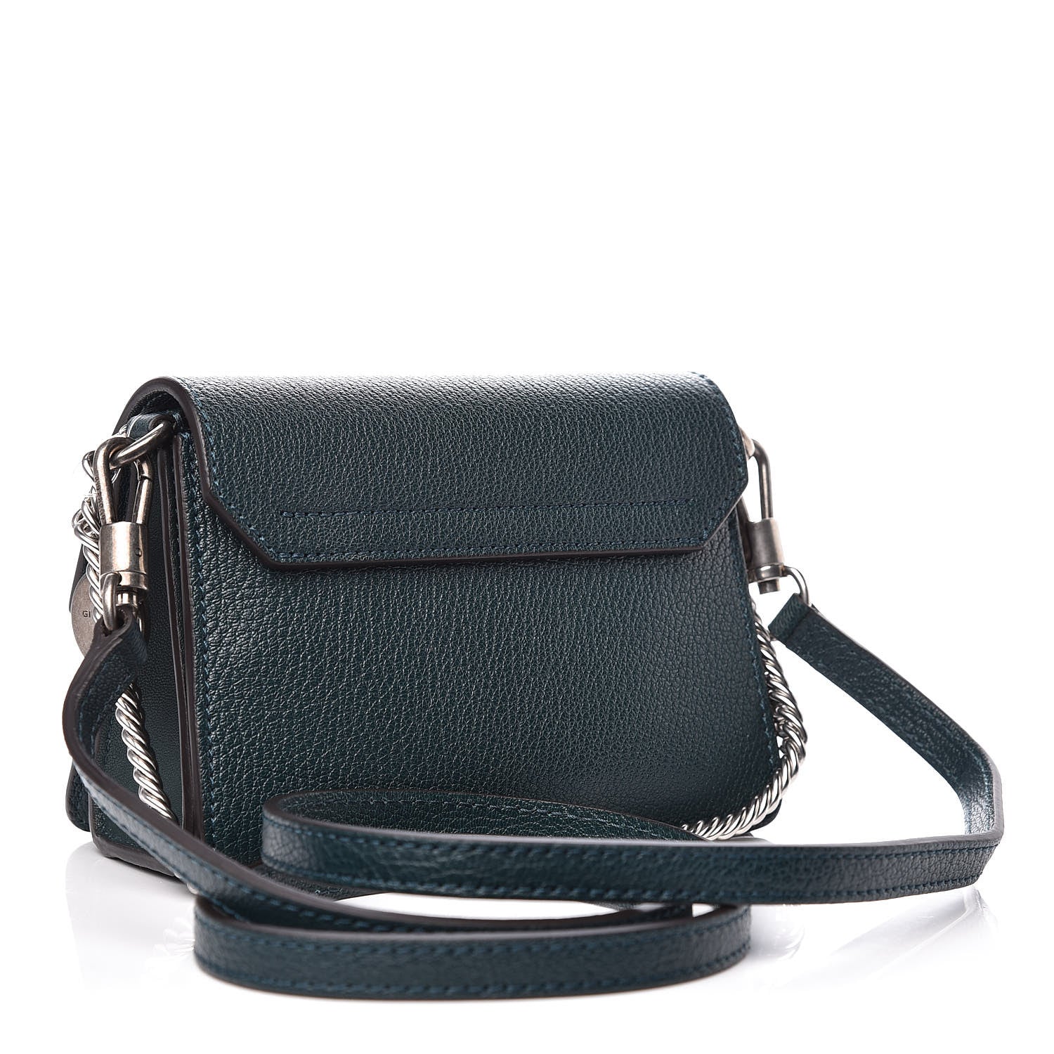Givenchy Goatskin Suede Mini GV3 Shoulder Bag Fir Green 3 of 6