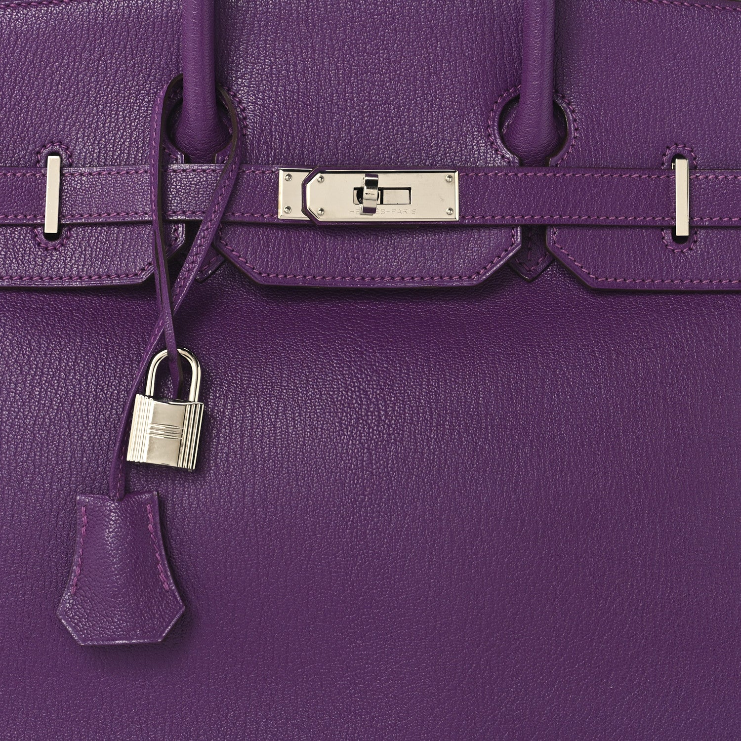 Hermes Chevre de Coromandel Birkin 35 Violet 8 of 15