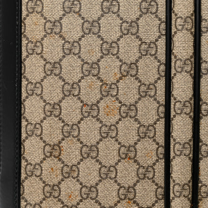 Gucci GG Supreme Monogram Four Wheel Suitcase Black 10 of 12