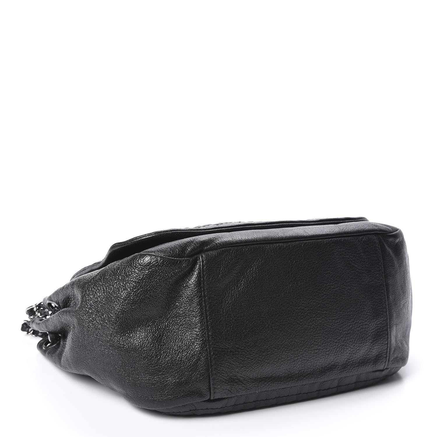 Chanel Metallic Goatskin Luxe Ligne Flap Black 3 of 9