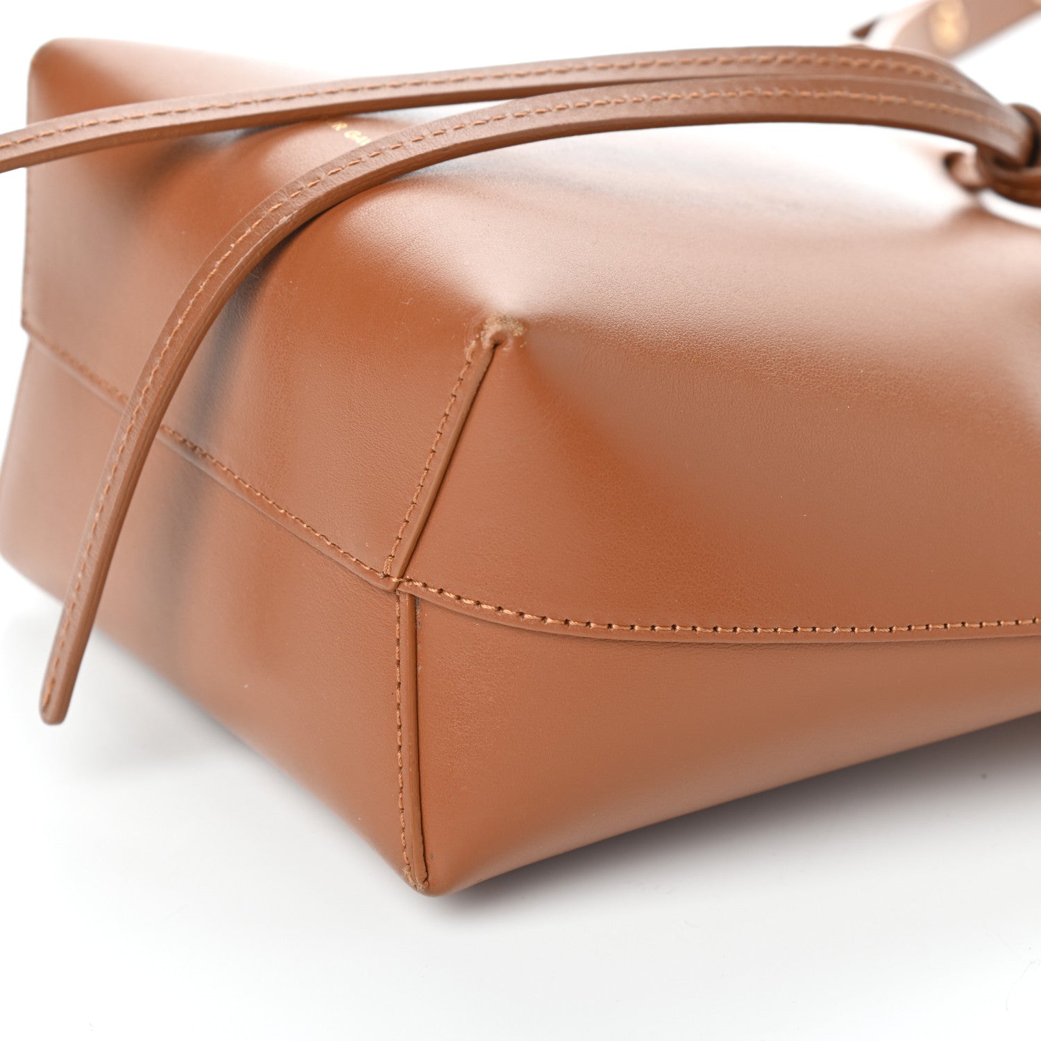 Mansur Gavriel Calfskin Mini Mini Bucket Bag Camello 9 of 9