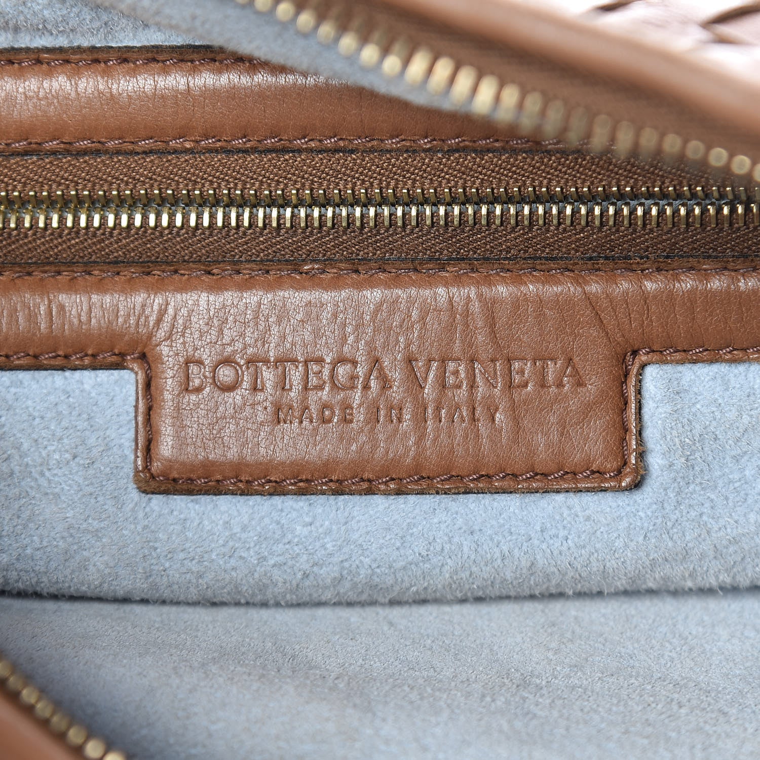Bottega Veneta Nappa Intrecciato Bi-Color Medium Veneta Hobo Maple Sapphire 6 of 11