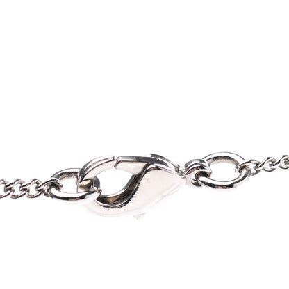 Chanel Baguette Crystal CC Necklace Silver 5 of 7