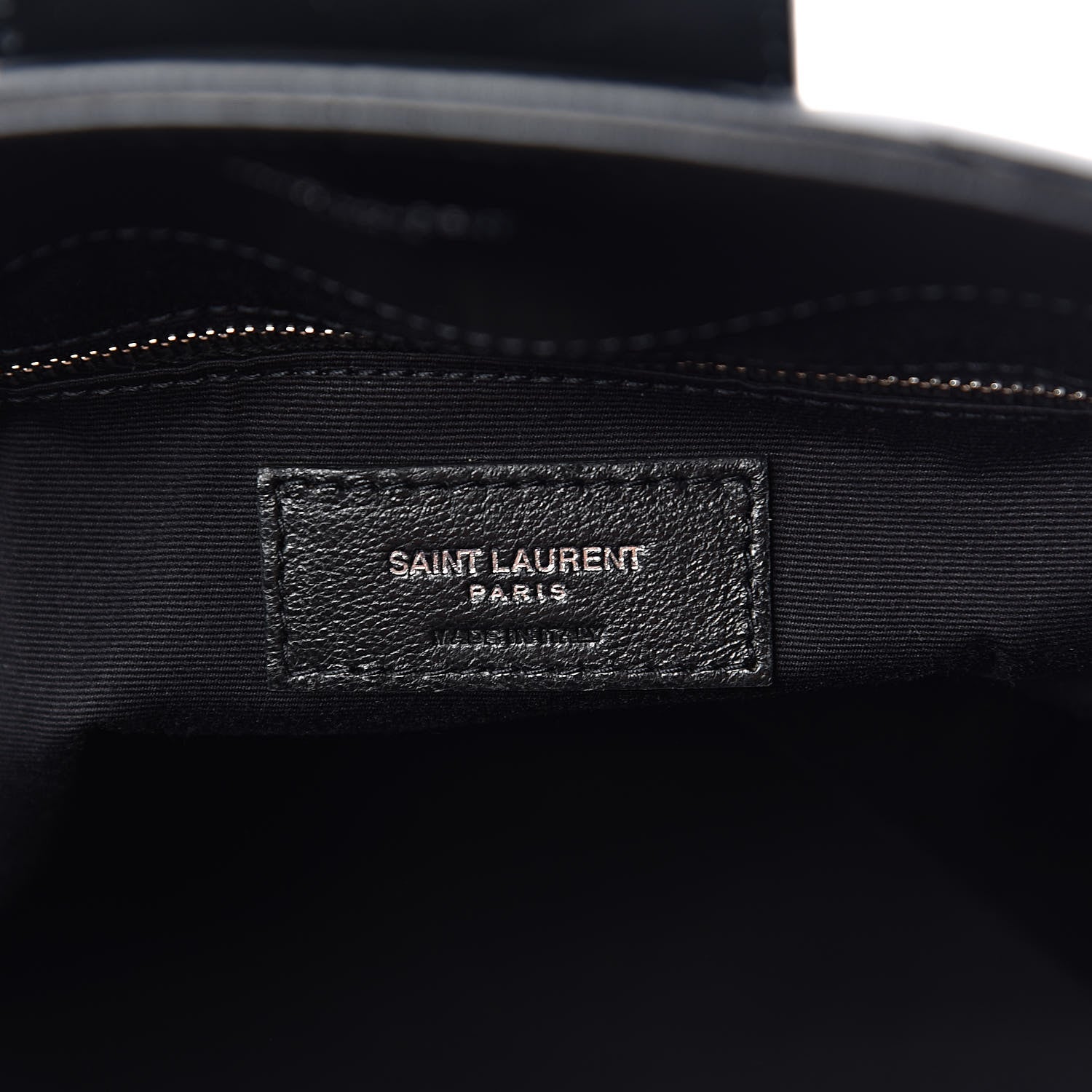 Saint Laurent Calfskin Y Quilted Monogram Large Loulou Shopper Black 6 of 10