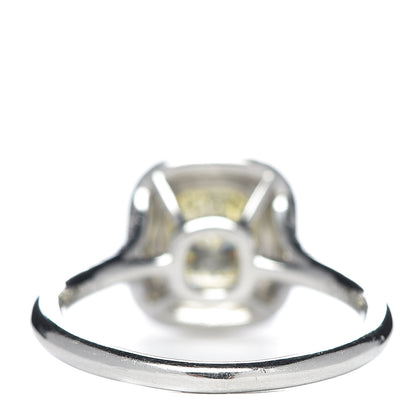 Tiffany Platinum 18K Yellow Gold Fancy Yellow Diamond Soleste Engagement Ring 53 6.25 4 of 5