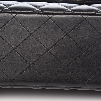 Chanel Lambskin Quilted Maxi Double Flap Black 16 of 17