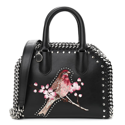 Stella McCartney Eco Alter Nappa Mini Falabella Box Bird Top Handle Bag Black 1 of 10