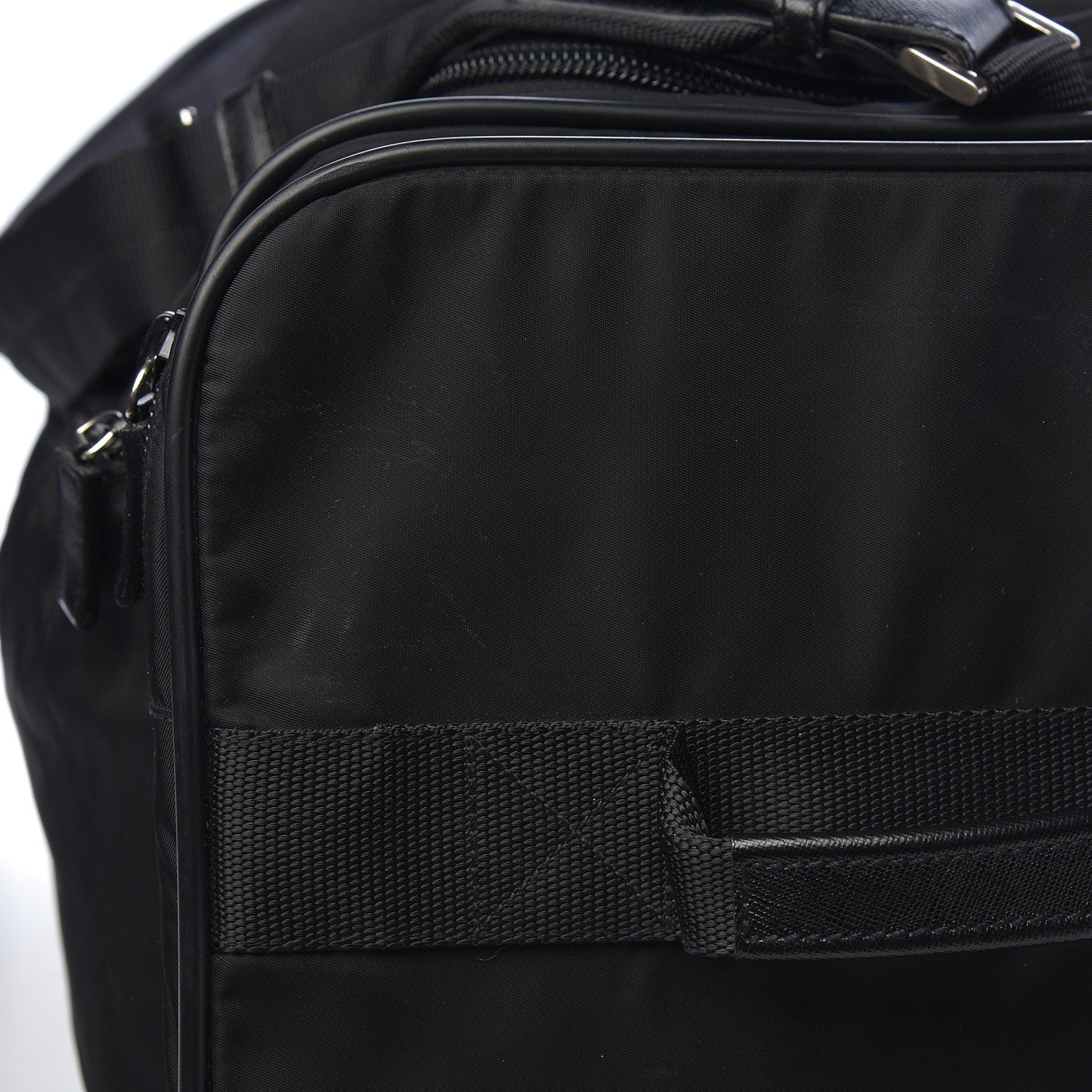 Prada Tessuto Nylon Saffiano Rolling Duffle Black 14 of 18