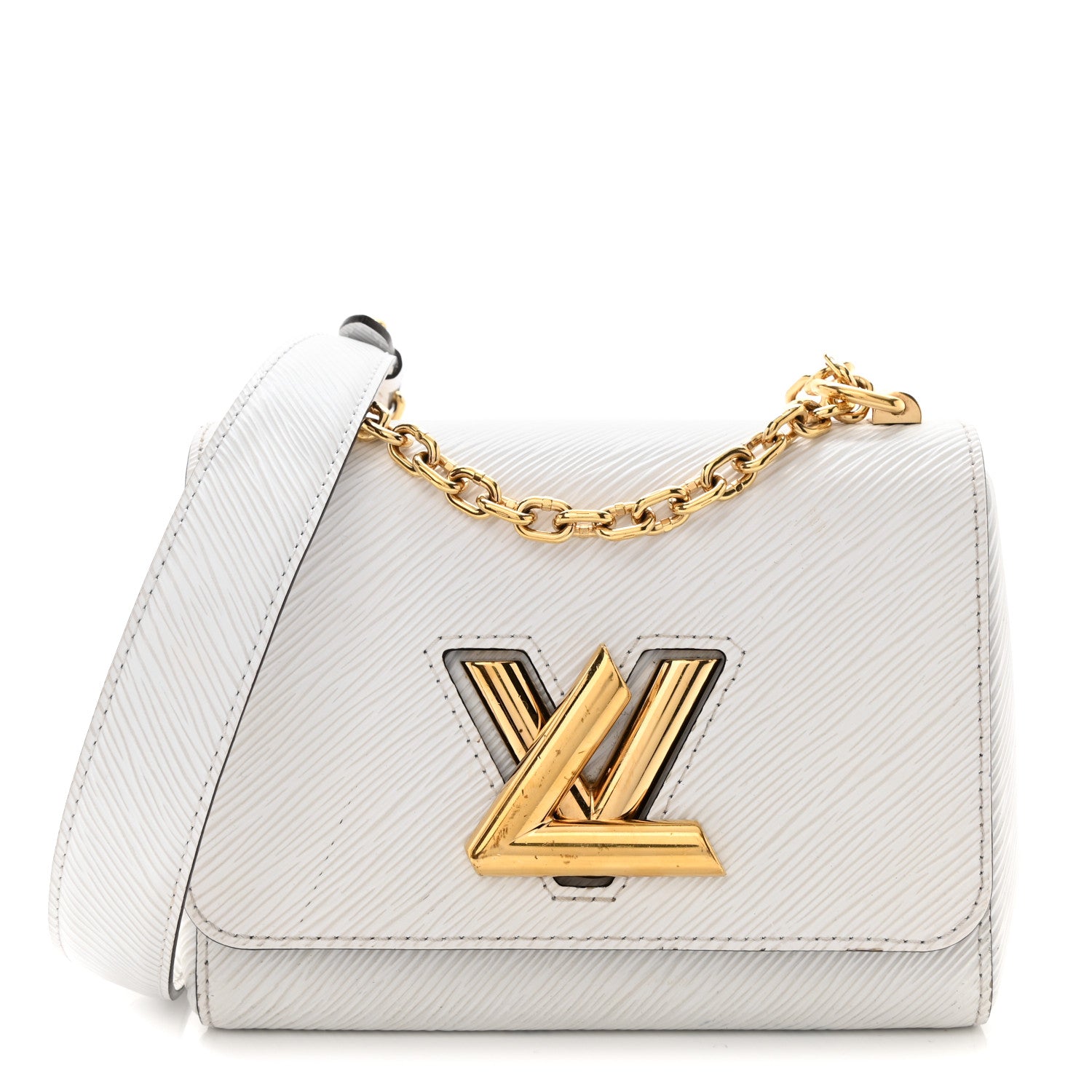 Louis Vuitton Epi Twist Shoulder Bag PM White 1 of 12