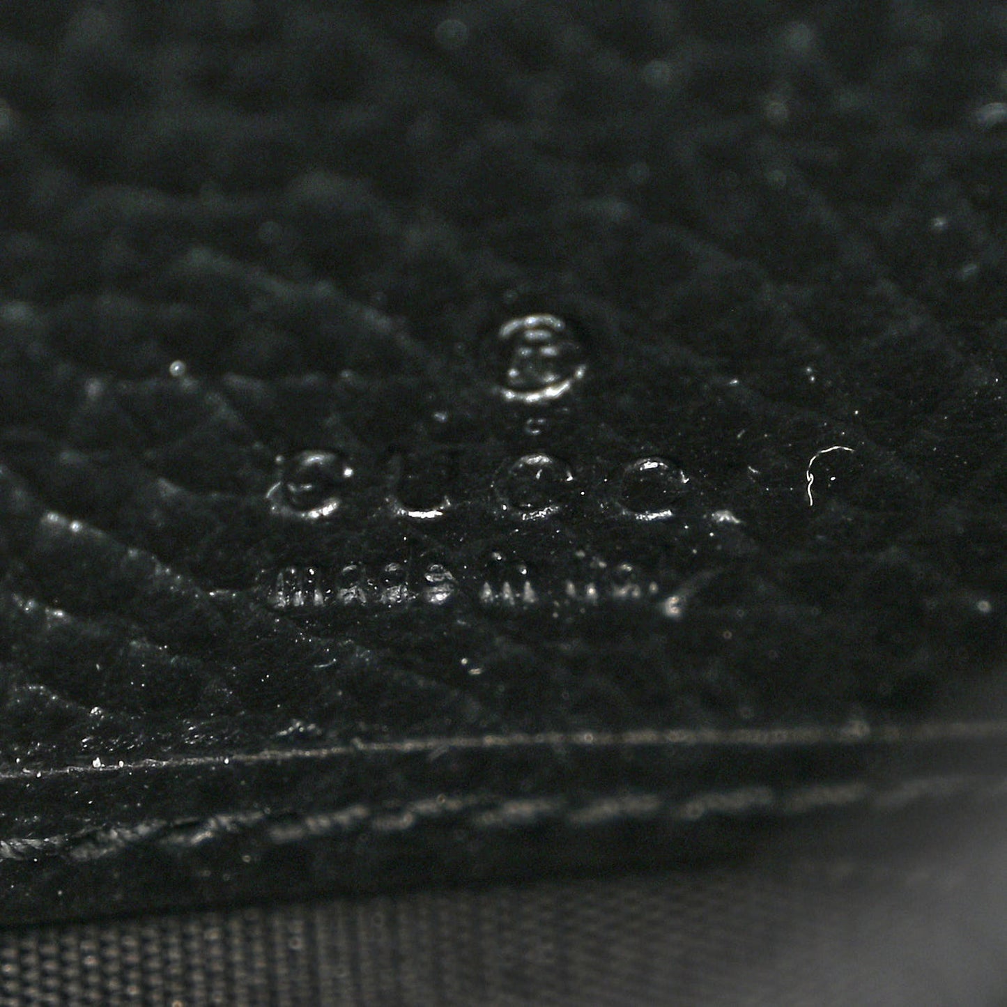 Dollar Calfskin GG Supreme Monogram Petite GG Marmont Wallet Chain Bag Black Beige Ebony