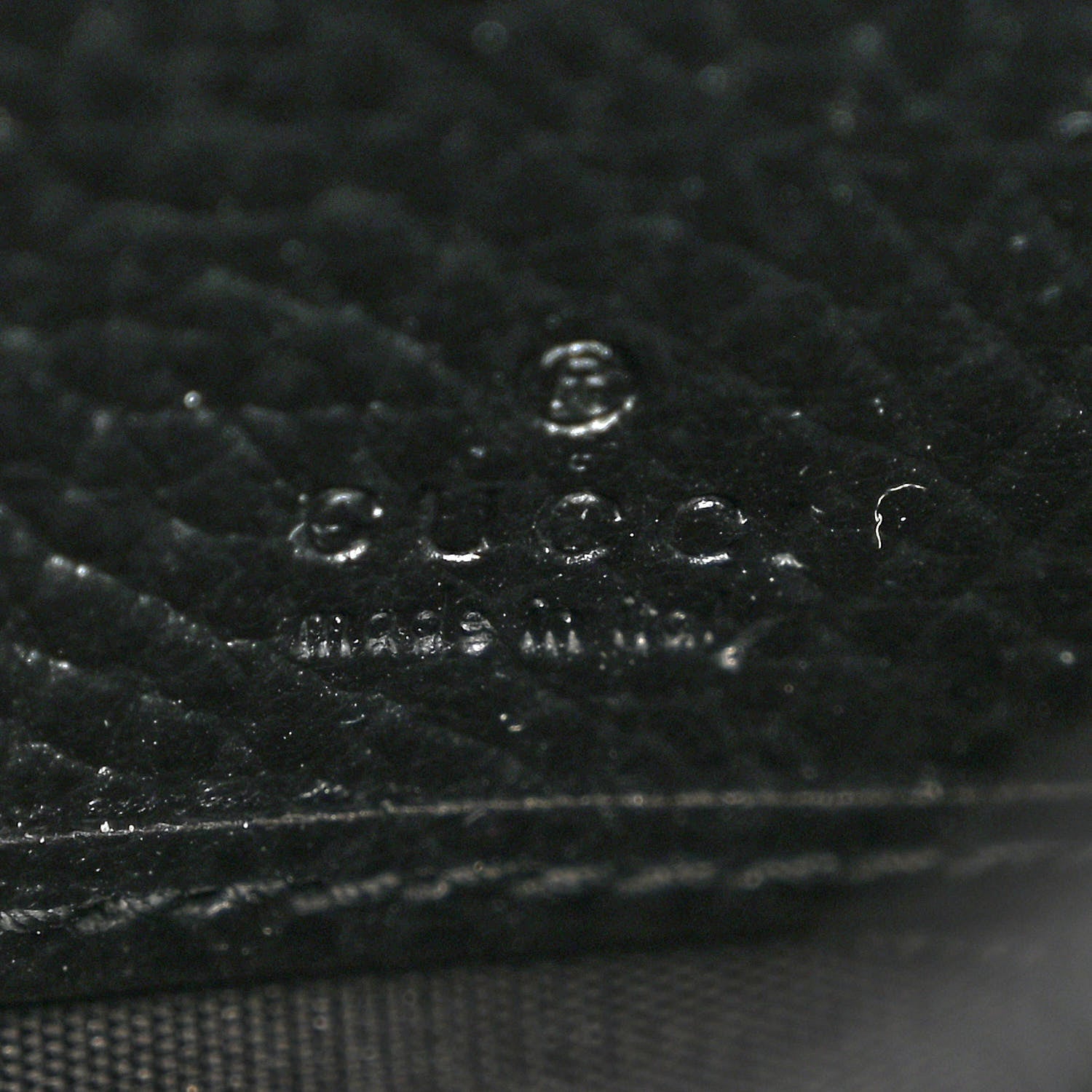 Gucci Dollar Calfskin GG Supreme Monogram Petite GG Marmont Wallet Chain Bag Black Beige Ebony 6 of 12