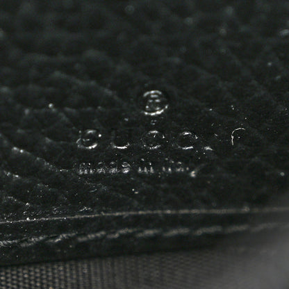Gucci Dollar Calfskin GG Supreme Monogram Petite GG Marmont Wallet Chain Bag Black Beige Ebony 6 of 12