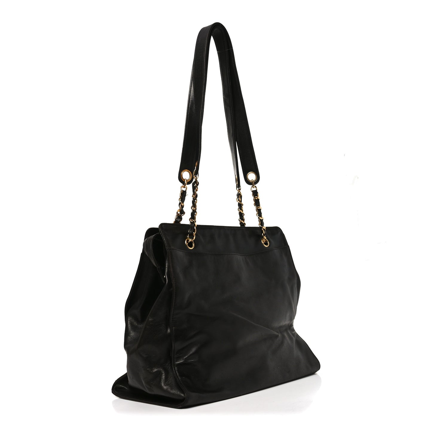 Lambskin CC Shoulder Bag Black