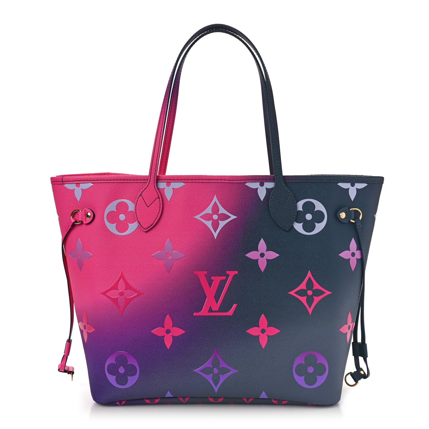 Monogram Giant Spring In The City Neverfull MM Midnight Fuchsia