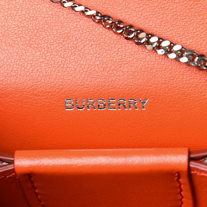 Burberry Calfskin Monogram Jessie Chain Card Case Vermillion 8 of 12