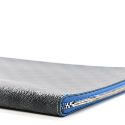 Louis Vuitton Damier Graphite Pochette Jour GM Bleu 9 of 9