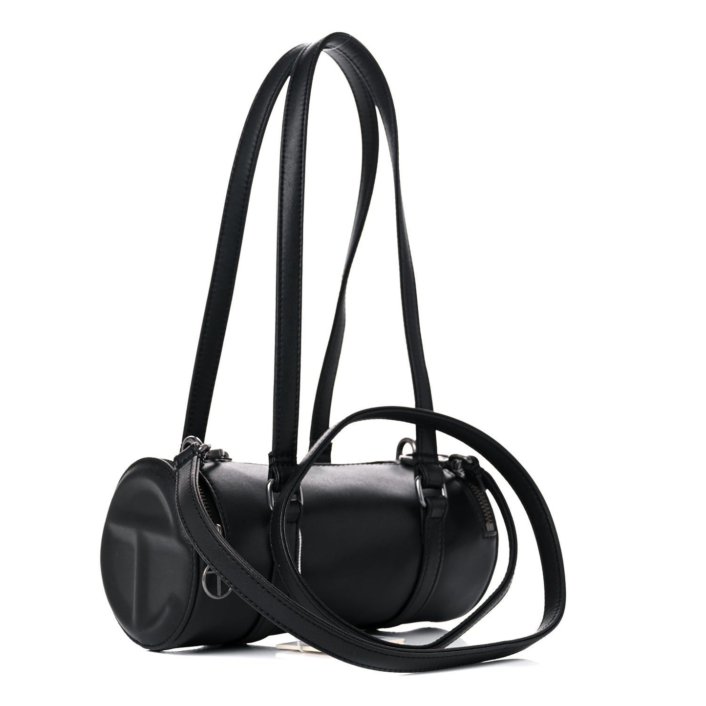 Vegan Leather Small Duffle Black