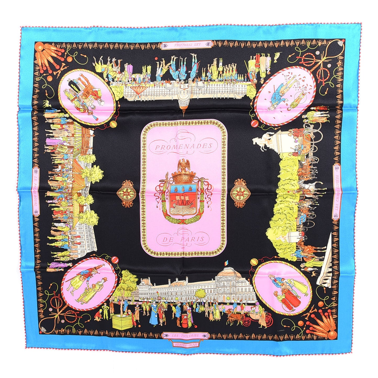 Silk Promenades de Paris Scarf 70