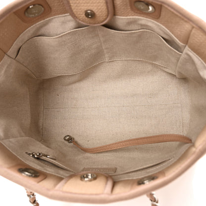Chanel Mixed Fibers Small Deauville Tote Beige 5 of 11