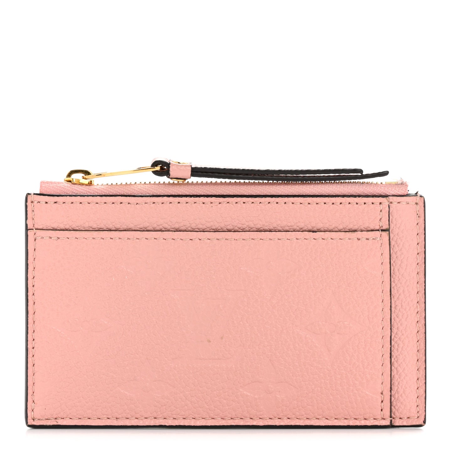 Empreinte Zipper Card Holder Rose Poudre