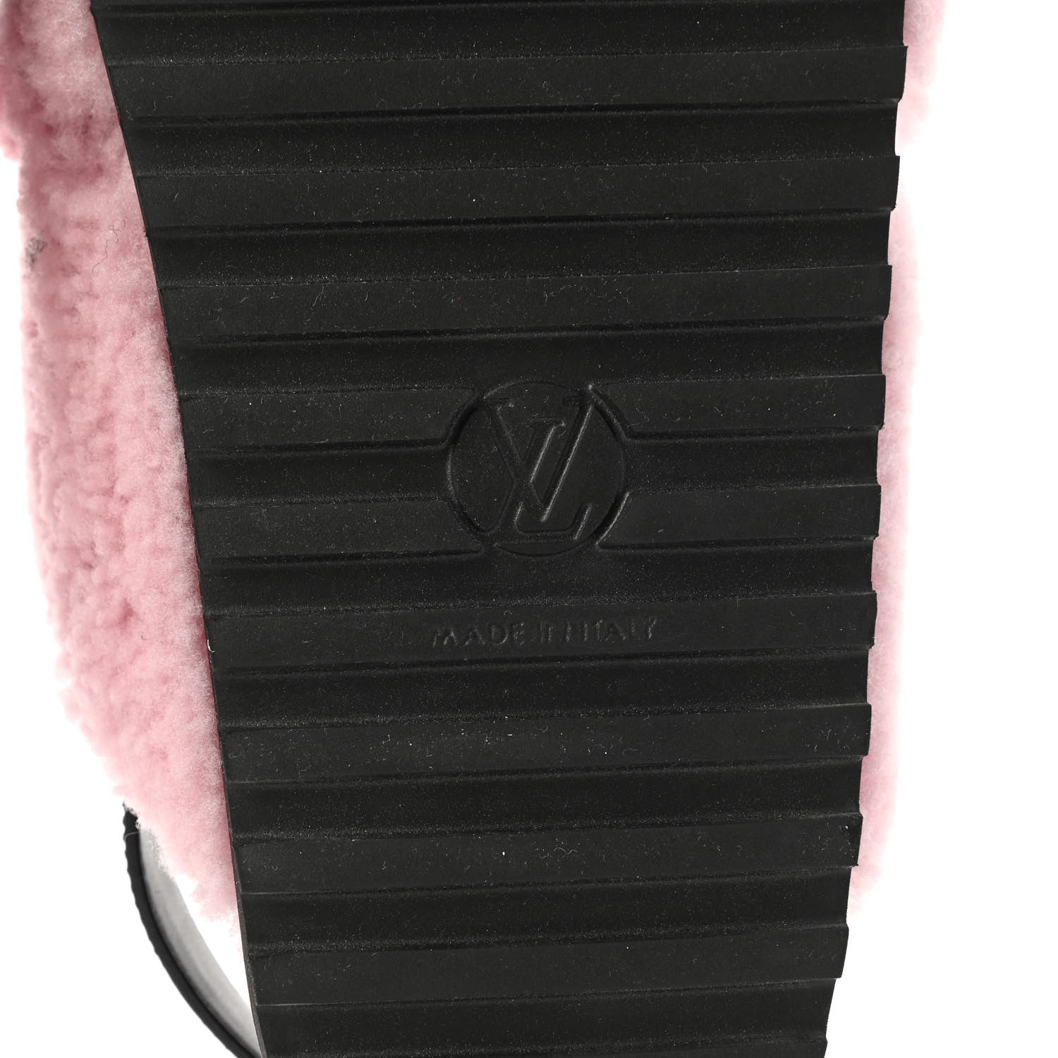 Louis Vuitton Shearling Paseo Sandals 38.5 Pink 7 of 7