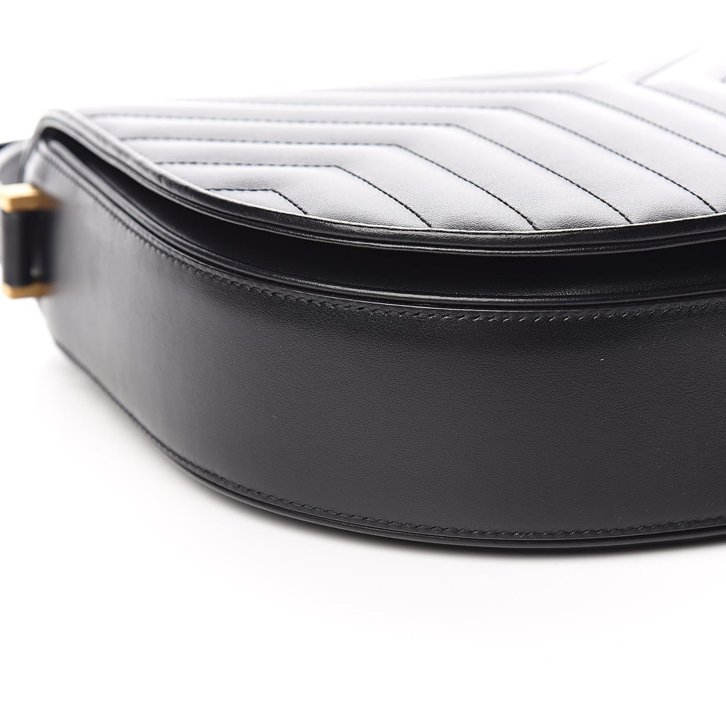 Calfskin Quilted Y Joan Satchel Black