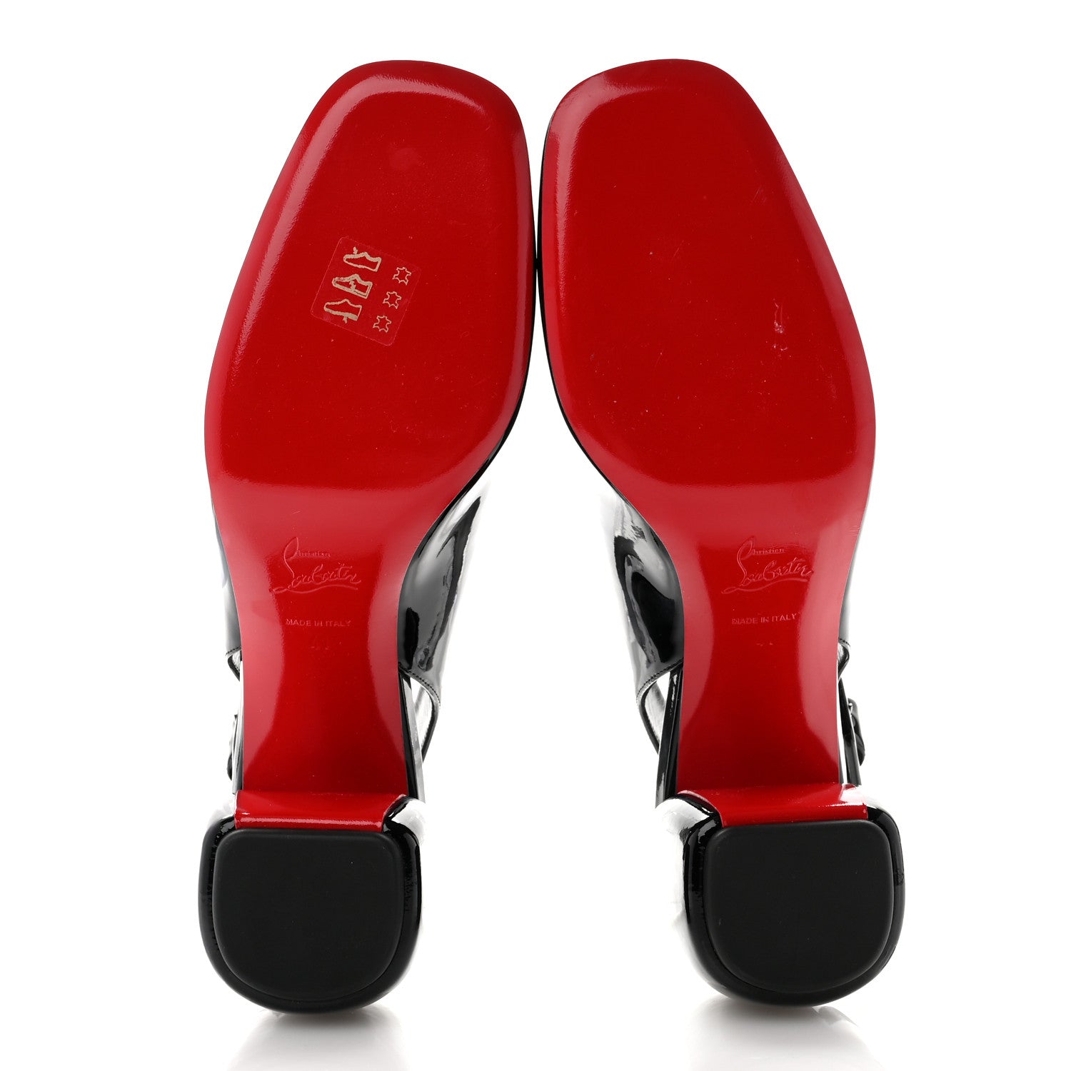 Christian Louboutin Patent So Jane Sling 55 Pump 41 Black 5 of 9