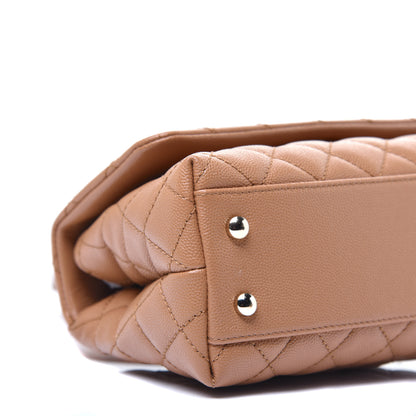 Chanel Caviar Quilted Mini Coco Handle Flap Brown 7 of 8