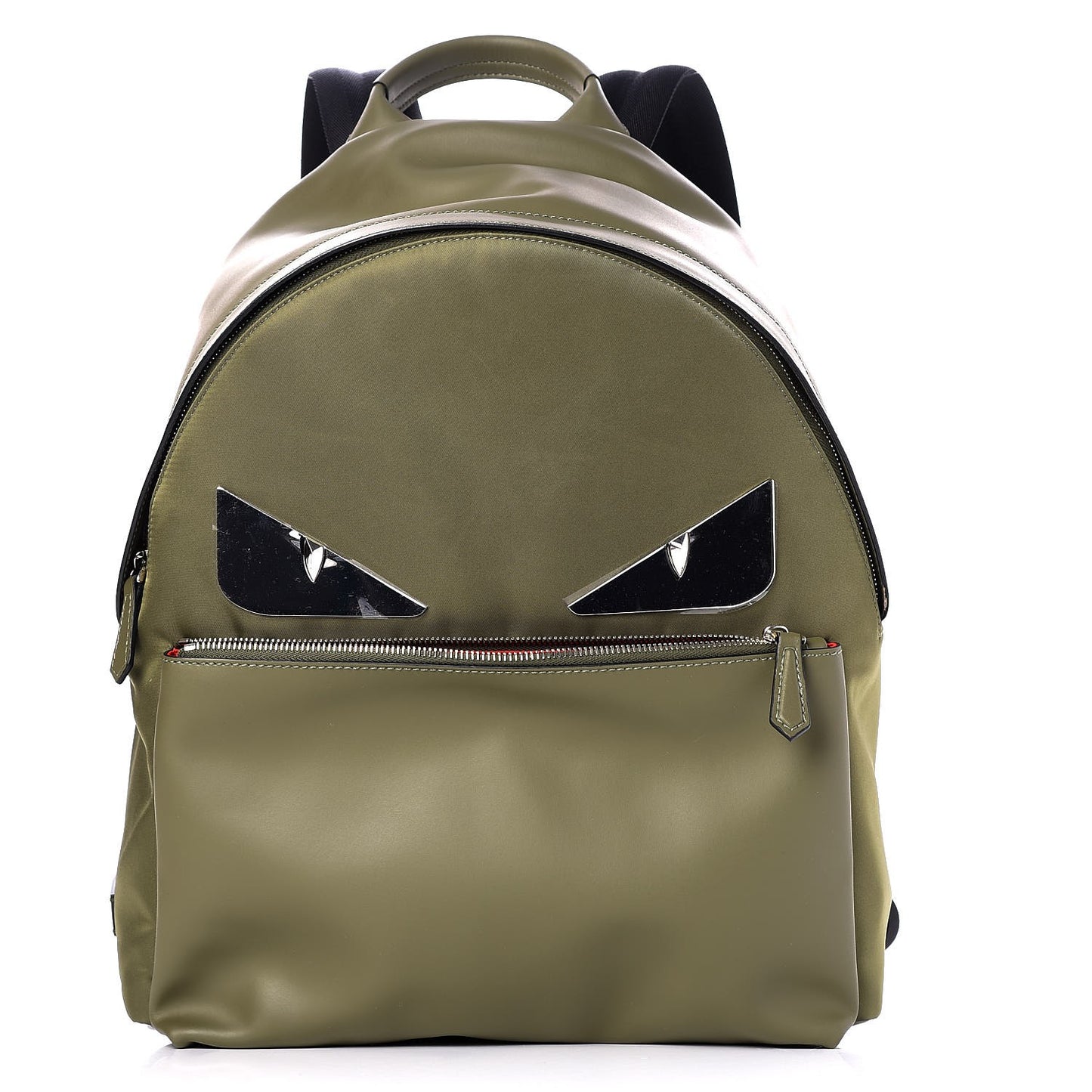 Nylon Vitello Liberty Metal Monster Eyes Rounded Backpack Equatore