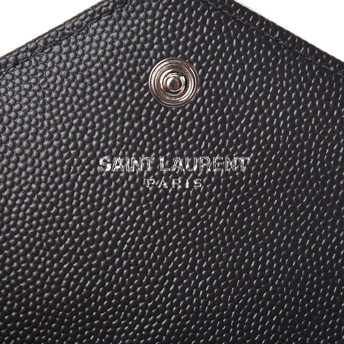 Grain De Poudre Matelasse Chevron Small Monogram Envelope Wallet Earth