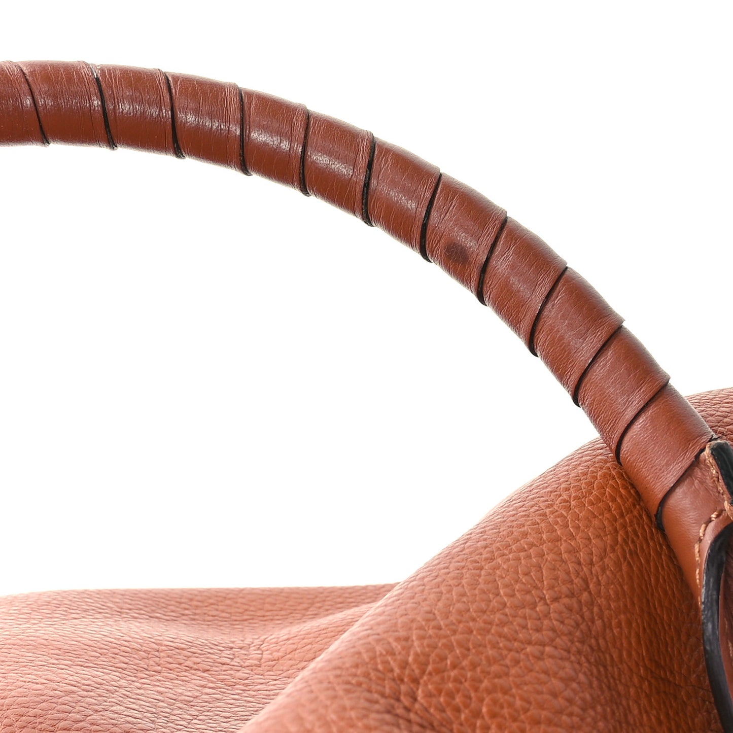 Calfskin Large Marcie Satchel Tan