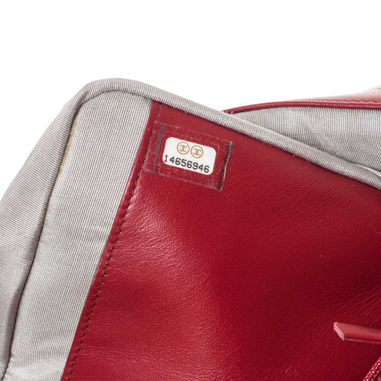 Chanel Patent Quilted Brilliant Wallet On Chain WOC Red 8 of 9