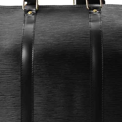 Louis Vuitton Epi Keepall 50 Black 6 of 8