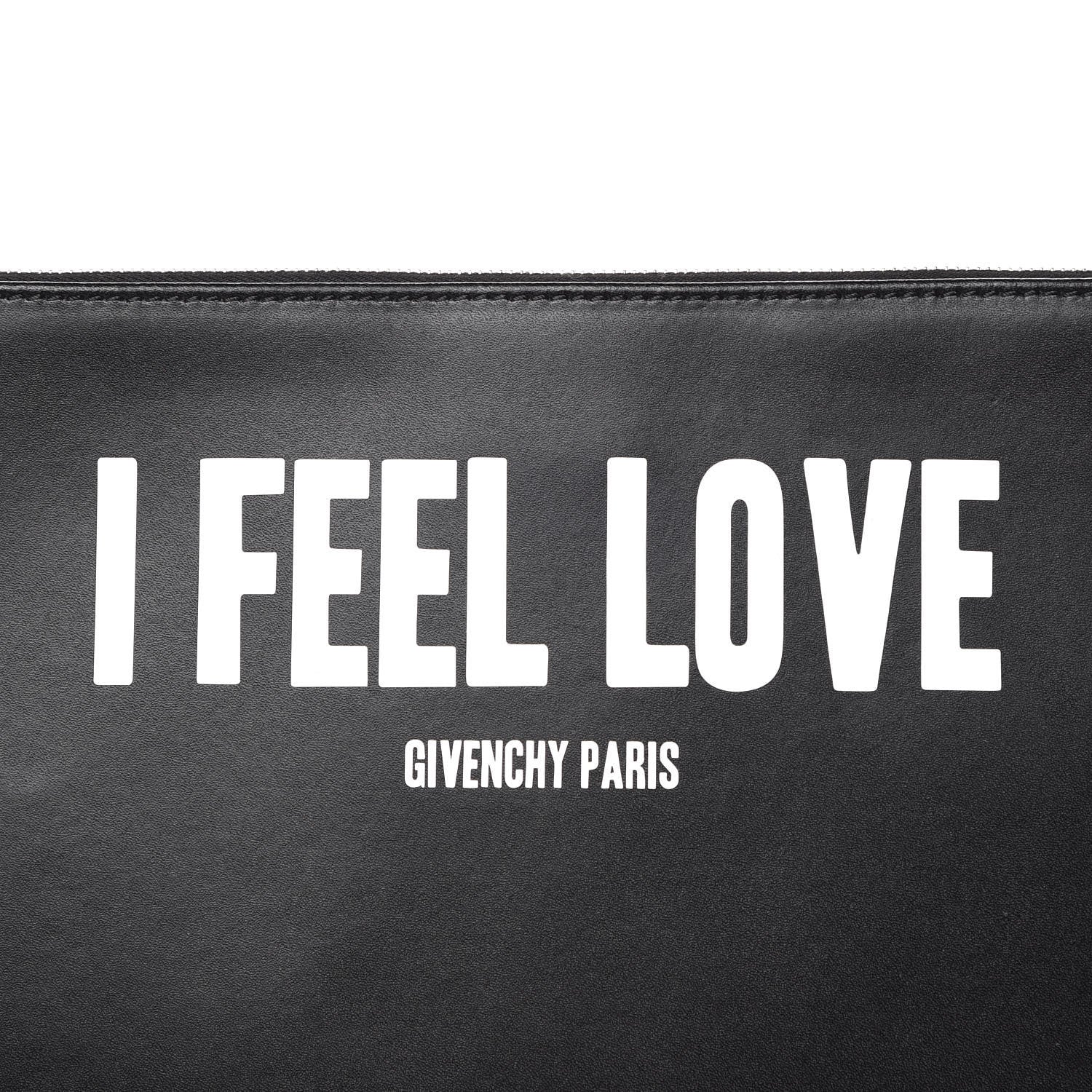 Givenchy Calfskin I Feel Love Large Pouch Black 7 of 7