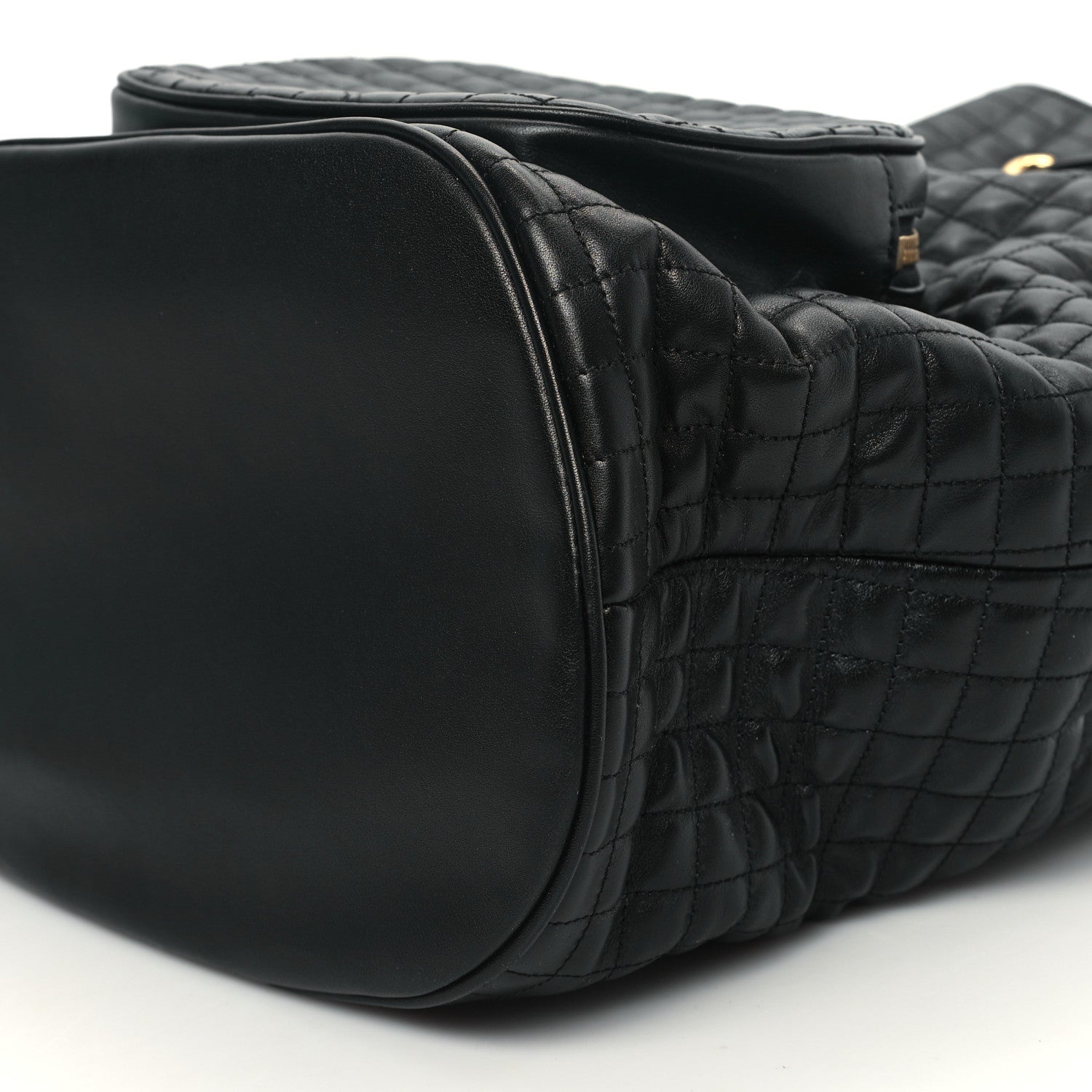 Celine Calfskin Quilted Medium C Backpack Black 10 of 12