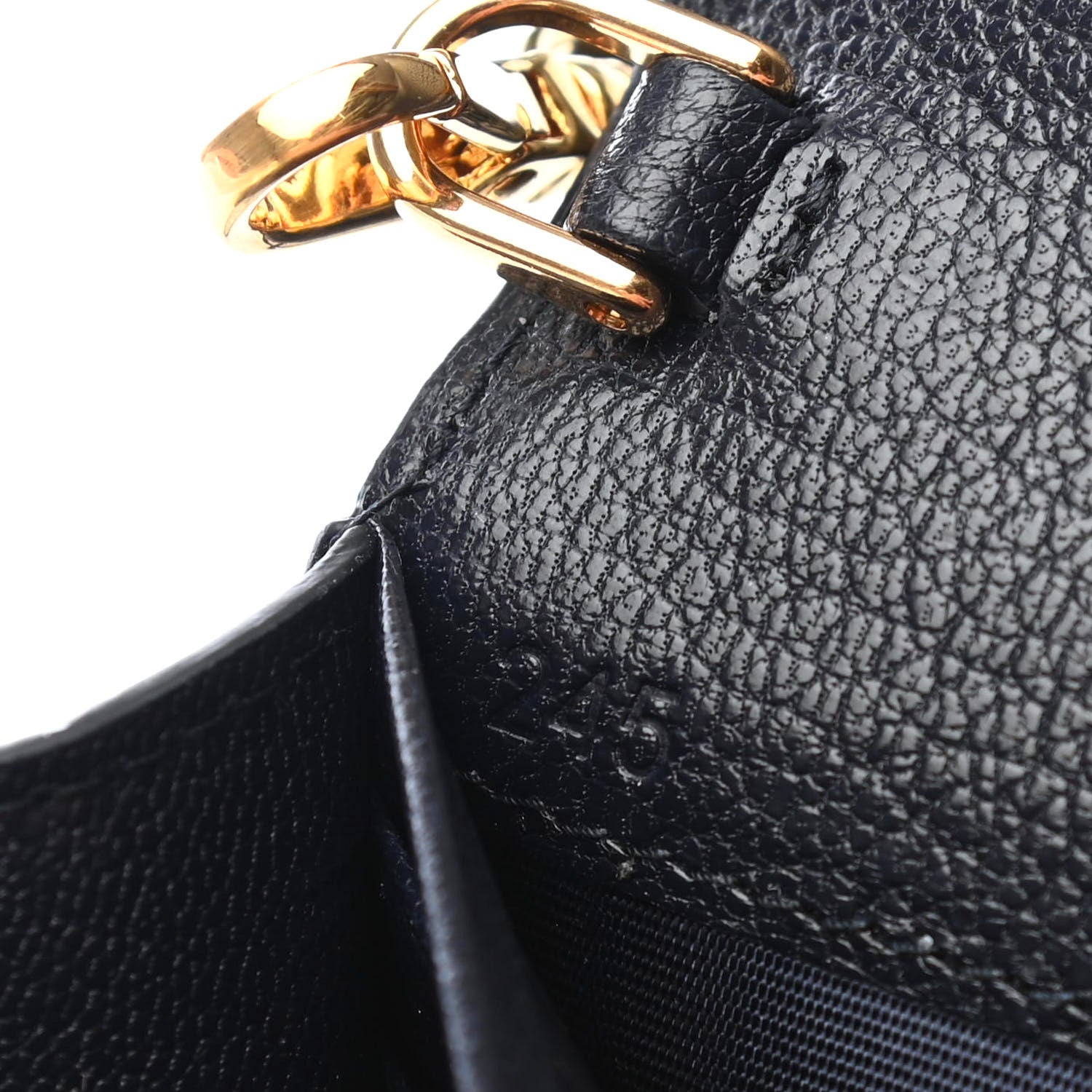 Miu Miu Goatskin Madras Crossbody Black 7 of 8