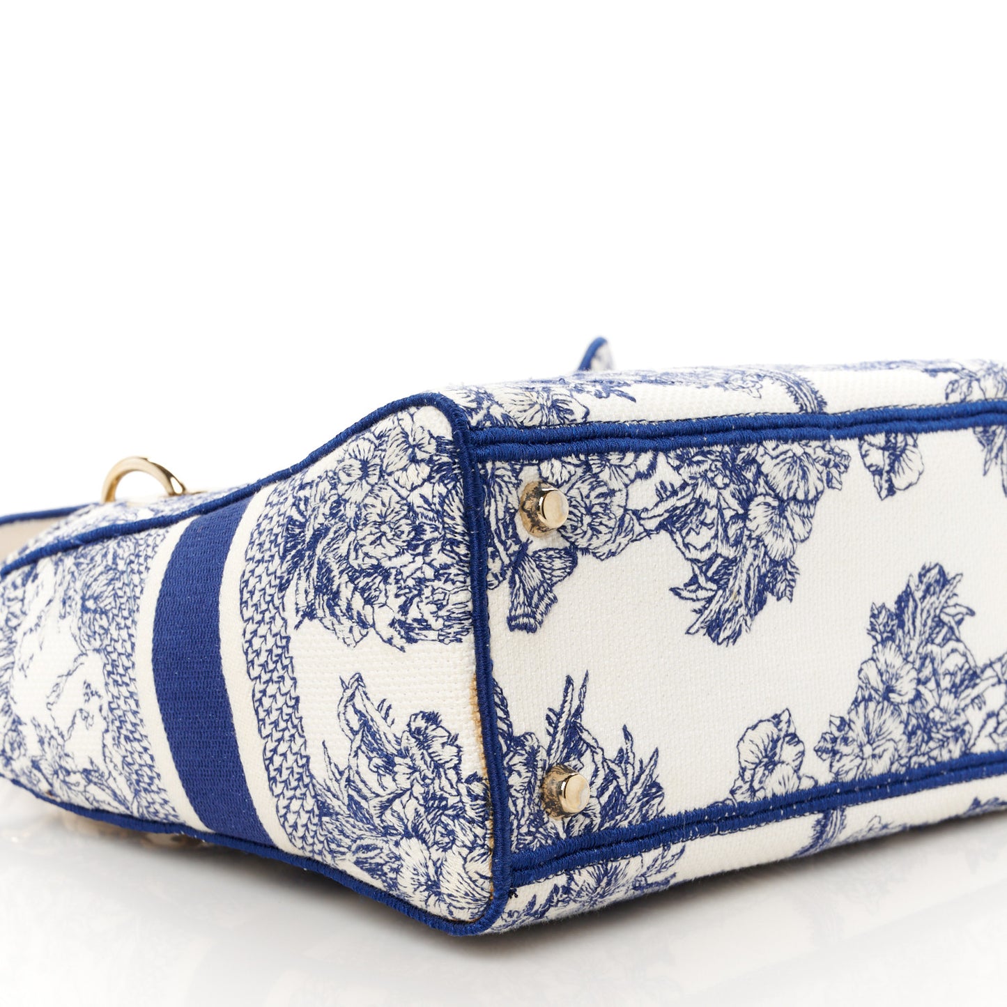 Canvas Reverse Embroidered Rêve d'Infini Medium Lady D-Lite Blue Multicolor