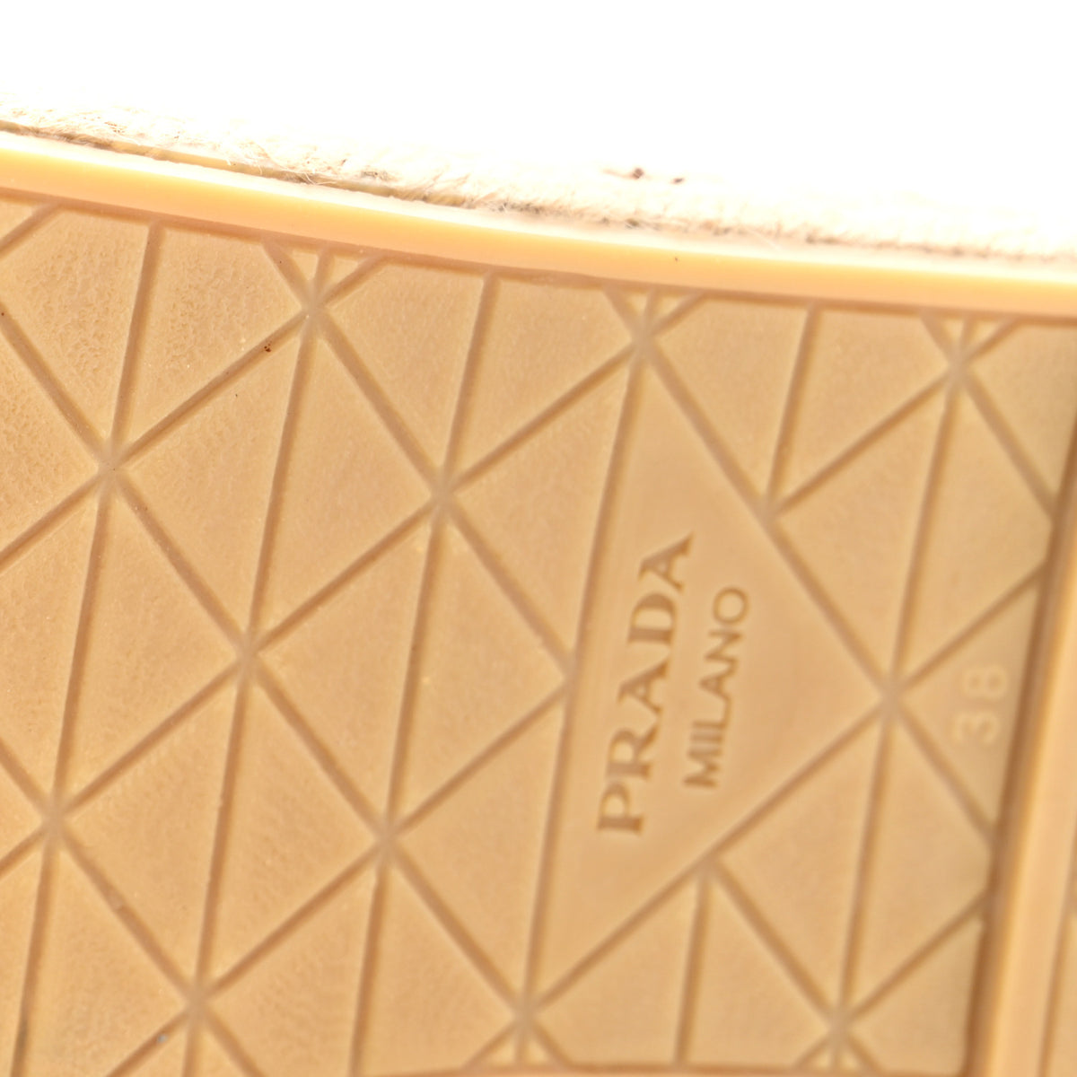 Prada Nappa Logo Quilted Espadrille 20mm Slide Sandals 38 Red 11 of 12
